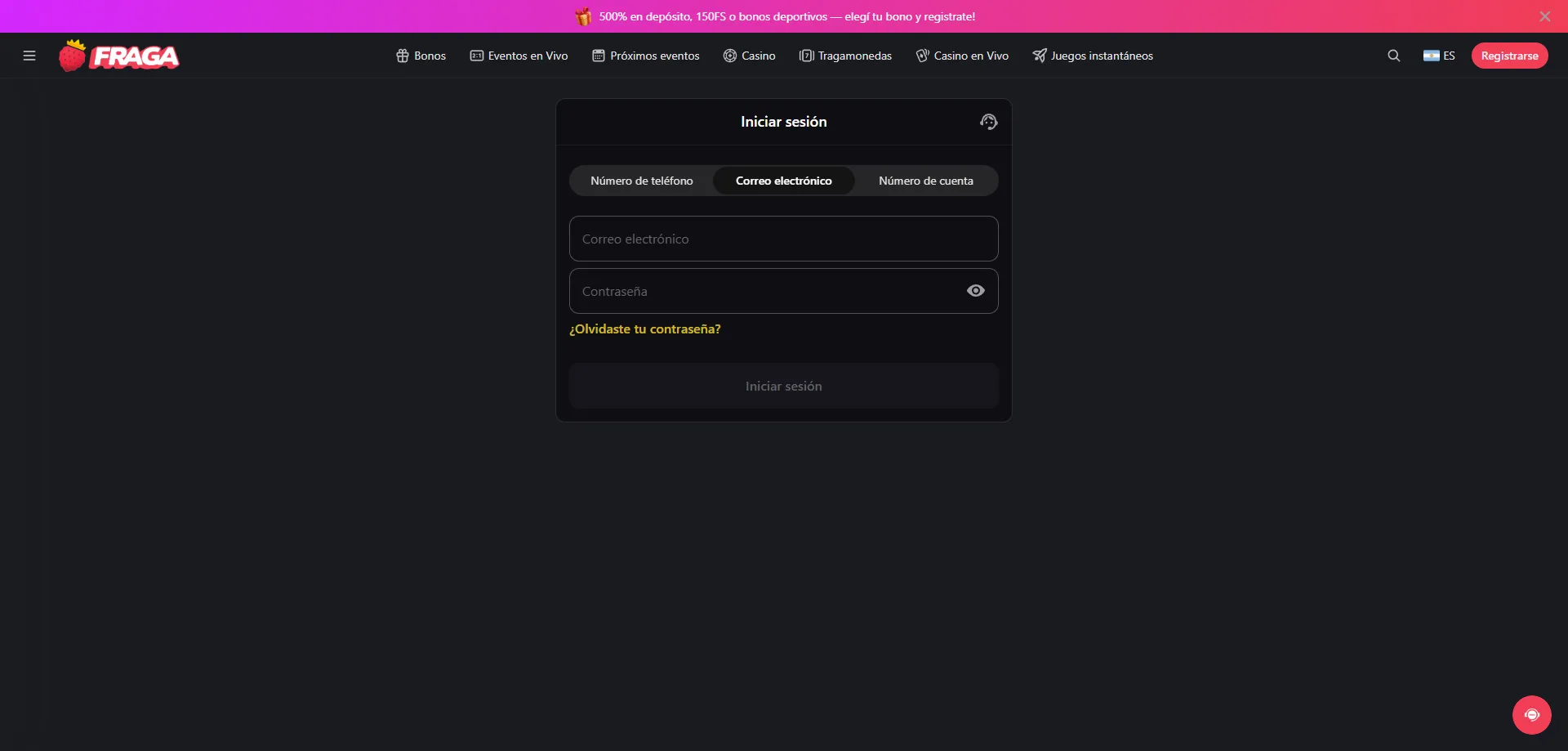 Comparativa entre app nativa y navegador móvil en Fraga Casino