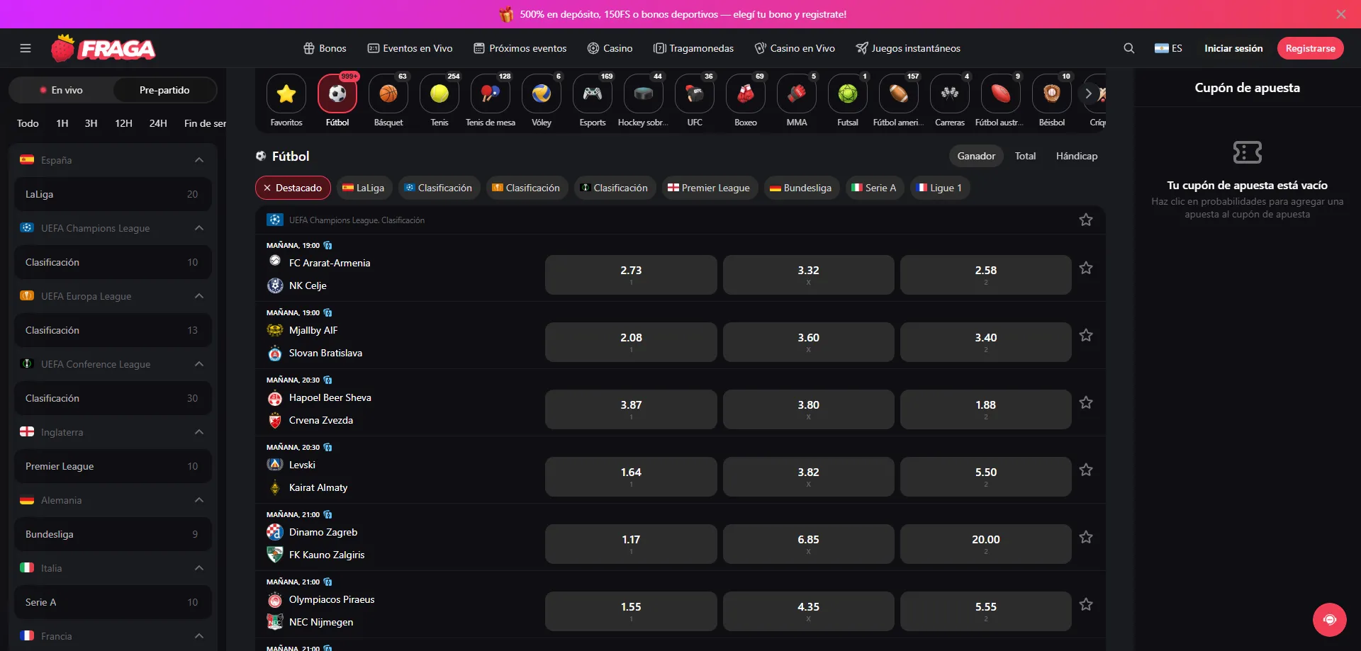 Aplicaci&oacute;n m&oacute;vil de Fraga Casino para Android y navegador m&oacute;vil